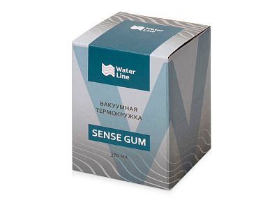Вакуумная термокружка Sense Gum, непротекаемая крышка, soft-touch