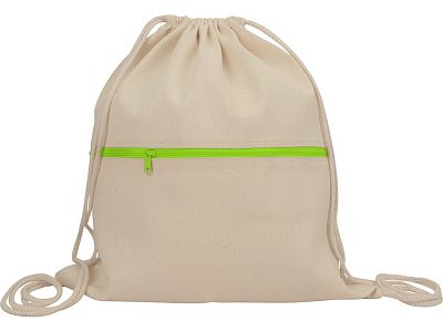 Рюкзак-мешок Lark хлопковый с цветной молнией